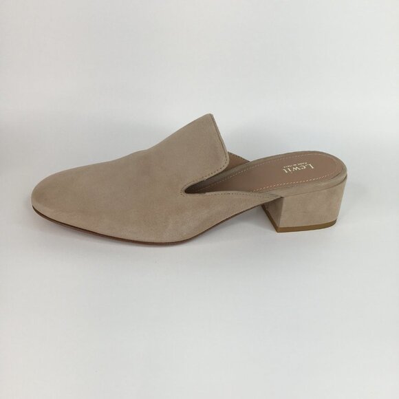 Lewit Bianca Beige Suede Mules Size 37.5. NWOT - Picture 8 of 12